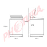 Samsung Lavadora Automática Digital Inverter de Carga Superior | Ecobubble | Magic Filter | VRT Plus | 21kg | Gris