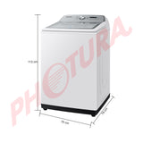 Samsung Lavadora Automática Digital Inverter de Carga Superior | BubbleStorm | Hygiene Steam | Heavy Duty+ | VRT | 22kg