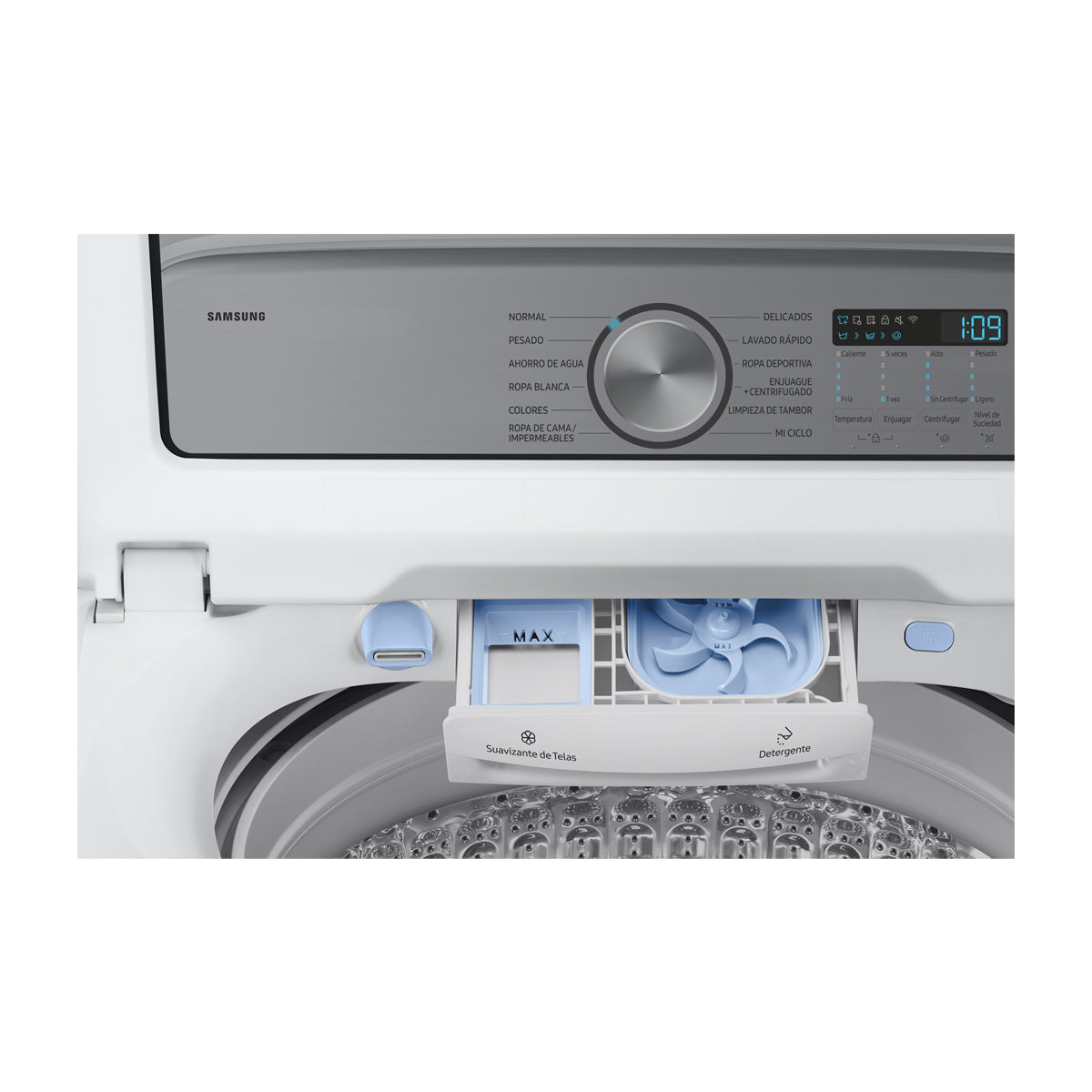 Samsung Lavadora Automática Digital Inverter de Carga Superior | Super Speed | Self Clean | VRT Plus | 26kg