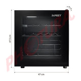 Sankey Enfriador de Vino de 1.52p3 | Control de Temperatura | 3 Rejillas Removibles