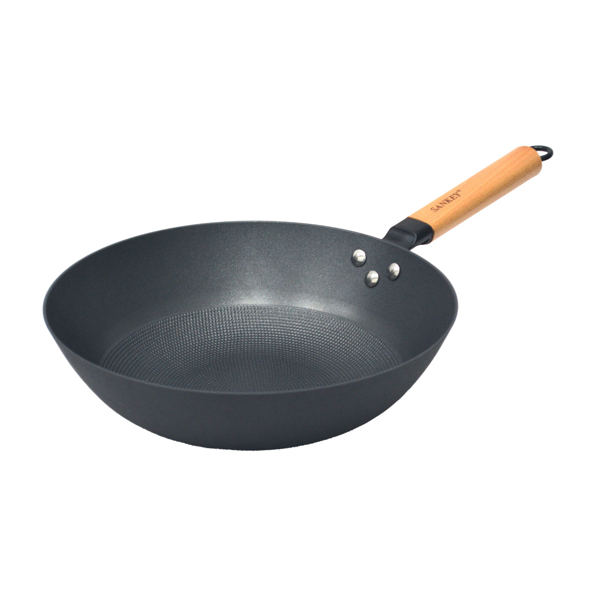 Sankey Sartén Wok de 30cm | Superficie de Panal de Abeja - Photura