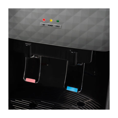 Sankey Dispensador de Agua Fría/Caliente | Compartimiento de Almacenaje | Gris Negro