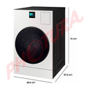 Samsung Bespoke AI Lavadora Secadora Eléctrica 2-en-1 Digital Inverter de Carga Frontal | AI Opti Wash | AI Optimal Dry | VRT Plus | 26kg | Satin Greige