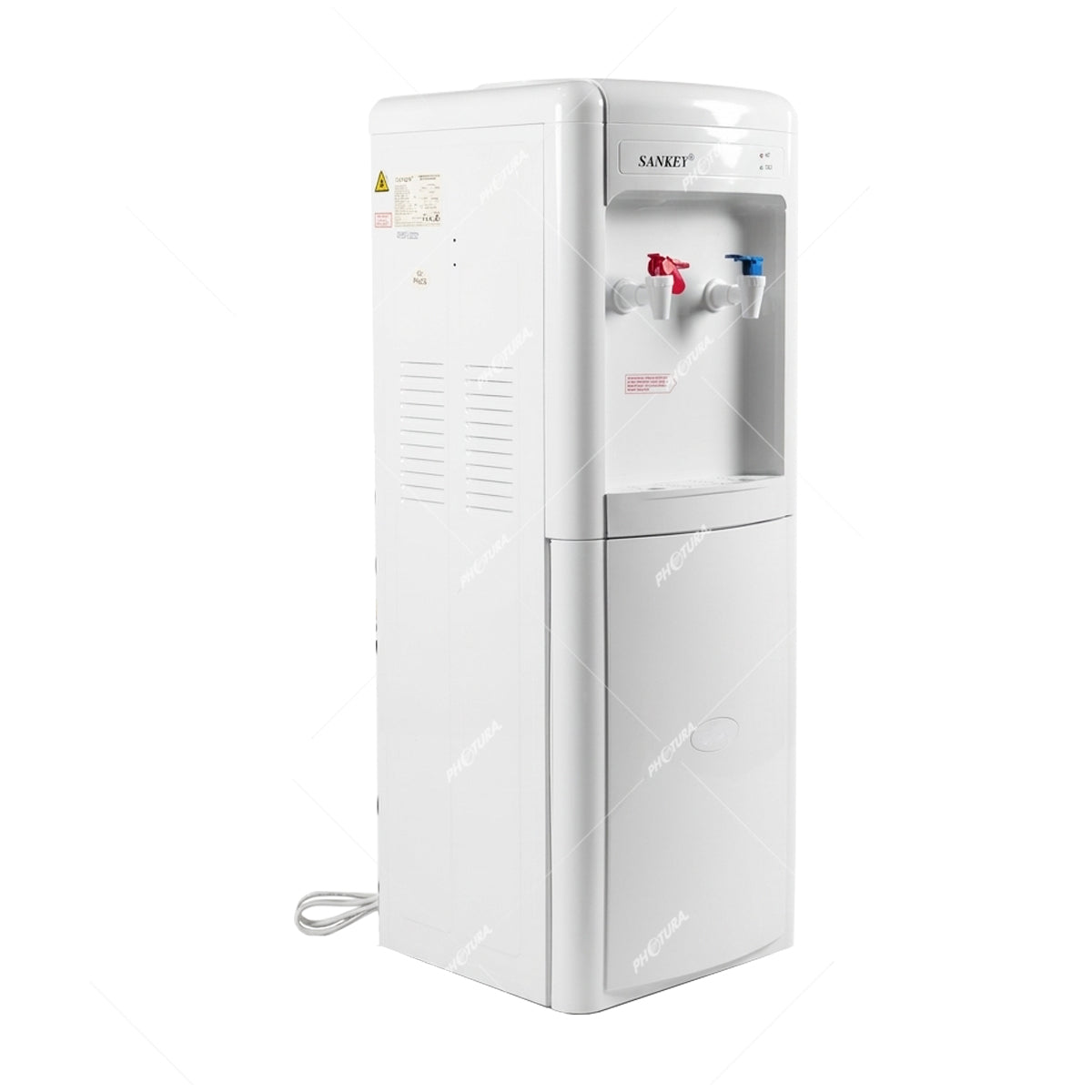 Sankey Dispensador de Agua Fría/Caliente | Compartimiento de Nevera | Blanco