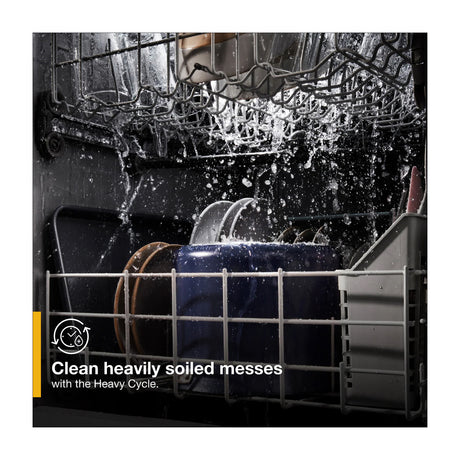 Whirlpool Lavaplatos Empotrable de 24" | Energy Star | Sani Rinse | Boost Cycle | Silencioso 57 dBA | 12 P/S | Acero Inoxidable