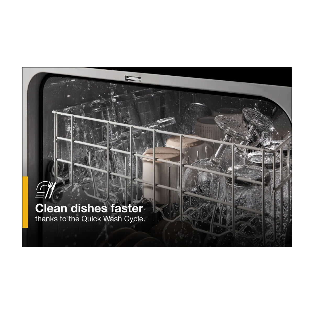 Whirlpool Lavaplatos Empotrable de 24" | Energy Star | Sani Rinse | Boost Cycle | Silencioso 57 dBA | 12 P/S | Acero Inoxidable
