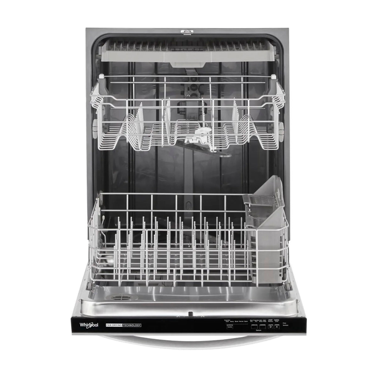 Whirlpool Lavaplatos Empotrable de 24" | Energy Star | Tercera Rejilla | Fan Drying Technology | Silencioso 51 dBA | 14 P/S | Acero Inoxidable