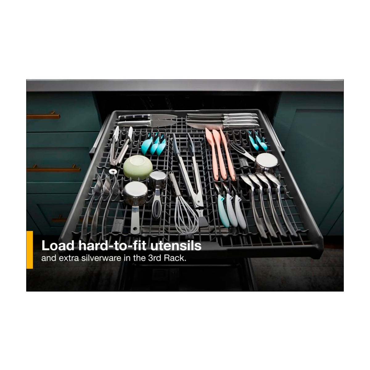 Whirlpool Lavaplatos Empotrable de 24" | Energy Star | Tercera Rejilla | Fan Drying Technology | Silencioso 51 dBA | 14 P/S | Acero Inoxidable