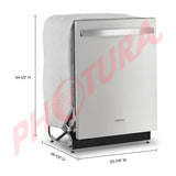 Whirlpool Lavaplatos Empotrable de 24" | Energy Star | Tercera Rejilla | Fan Drying Technology | Silencioso 51 dBA | 14 P/S | Acero Inoxidable