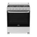 Mabe Estufa a Gas de Acero Inoxidable | Tecnología Ultimate | Perfect Cook | Easy Clean Pro | Tapa | Plancha | 30" | 6 Quemadores