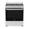 Mabe Estufa a Gas de Acero Inoxidable | Tecnología Ultimate | Perfect Cook | Easy Clean Pro | Tapa | Plancha | 30" | 6 Quemadores