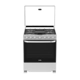 Mabe Estufa a Gas de Acero Inoxidable | Tecnología Ultimate | Perfect Cook | Easy Clean Pro | Tapa | Plancha | 30" | 6 Quemadores