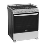 Mabe Estufa a Gas de Acero Inoxidable | Tecnología Ultimate | Perfect Cook | Easy Clean Pro | Tapa | Plancha | 30" | 6 Quemadores