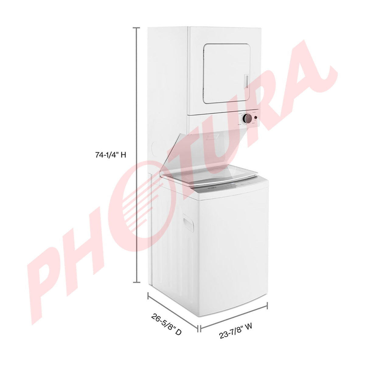 Whirlpool Centro de Lavado Eléctrico de 12kg | EasyView | AutoDry | Blanco