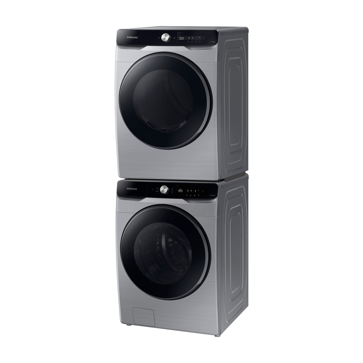 Samsung Combo Lavadora Automática Digital Inverter y Secadora a Gas de Carga Frontal | MultiControl | AI Control | VRT Plus | 22kg | Gris