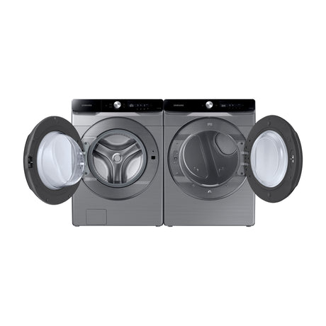 Samsung Combo Lavadora Automática Digital Inverter y Secadora a Gas de Carga Frontal | MultiControl | AI Control | VRT Plus | 22kg | Gris