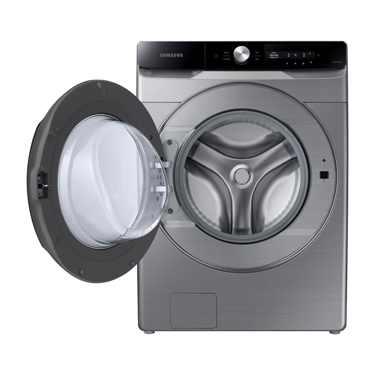 Samsung Combo Lavadora Automática Digital Inverter y Secadora a Gas de Carga Frontal | MultiControl | AI Control | VRT Plus | 22kg | Gris