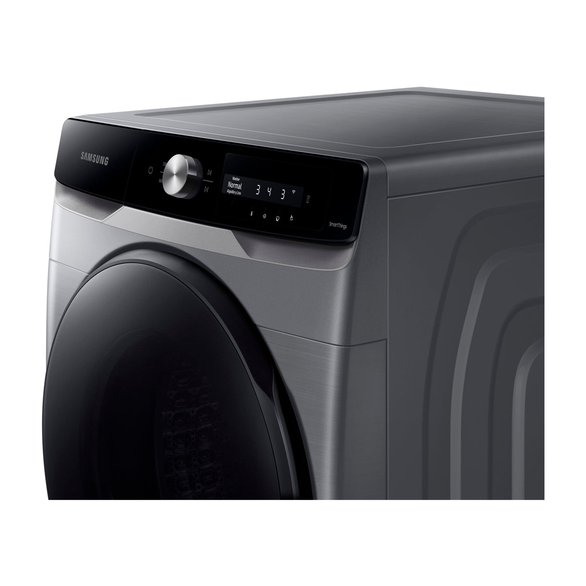 Samsung Combo Lavadora Automática Digital Inverter y Secadora a Gas de Carga Frontal | MultiControl | AI Control | VRT Plus | 22kg | Gris