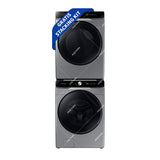Samsung Combo Lavadora Automática Digital Inverter y Secadora Eléctrica de Carga Frontal | MultiControl | AI Control | VRT Plus | 22kg | Gris