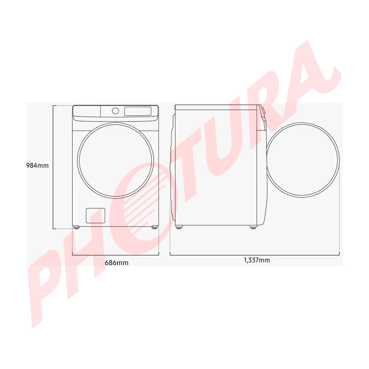 Samsung Combo Lavadora Automática Digital Inverter y Secadora Eléctrica de Carga Frontal | MultiControl | AI Control | VRT Plus | 22kg | Blanco
