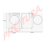 Samsung Combo Lavadora Automática Digital Inverter y Secadora Eléctrica de Carga Frontal | MultiControl | AI Control | VRT Plus | 22kg | Blanco