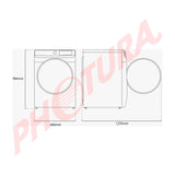 Samsung Combo Lavadora Automática Digital Inverter y Secadora Eléctrica de Carga Frontal | MultiControl | AI Control | VRT Plus | 22kg | Blanco