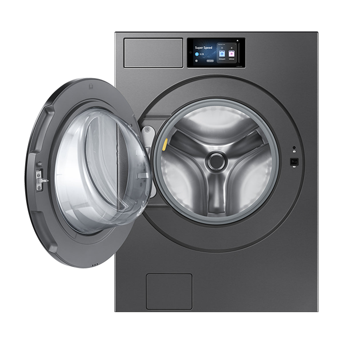 Samsung BESPOKE AI Combo Lavadora Automática Digital Inverter de 26kg y Secadora a Gas de Carga Frontal de 24kg | AI Opti Wash | AI OptiDry Plus | AI Home | Gris