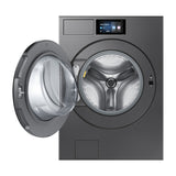 Samsung BESPOKE AI Combo Lavadora Automática Digital Inverter de 26kg y Secadora a Gas de Carga Frontal de 24kg | AI Opti Wash | AI OptiDry Plus | AI Home | Gris