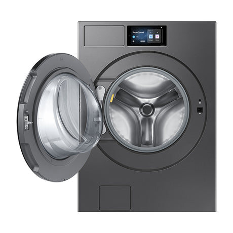 Samsung BESPOKE AI Combo Lavadora Automática Digital Inverter de 26kg y Secadora a Gas de Carga Frontal de 24kg | AI Opti Wash | AI OptiDry Plus | AI Home | Gris