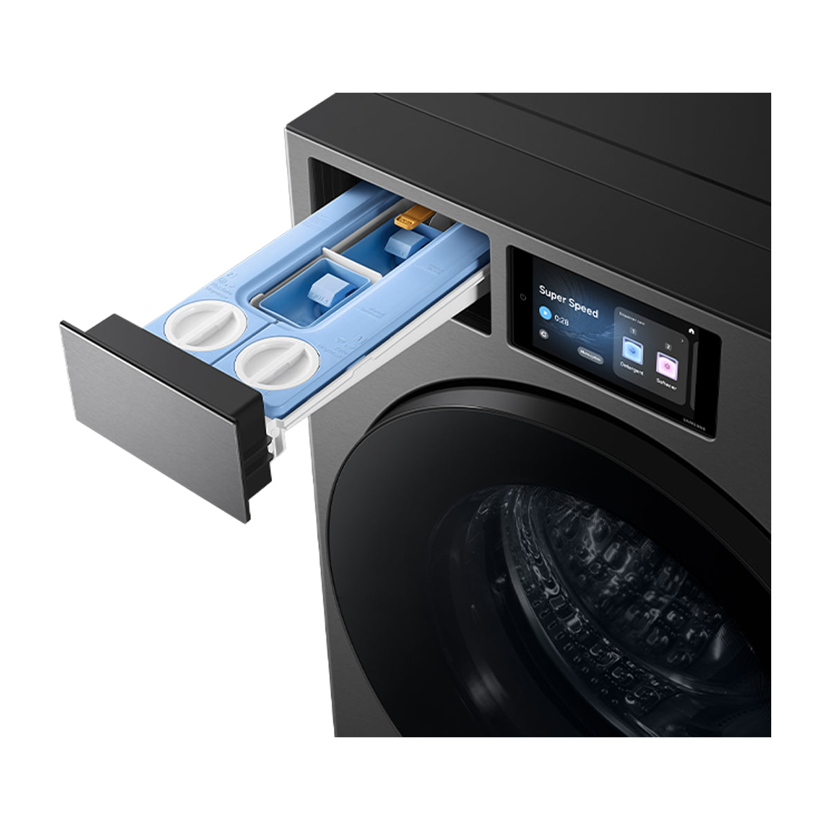 Samsung BESPOKE AI Combo Lavadora Automática Digital Inverter de 26kg y Secadora a Gas de Carga Frontal de 24kg | AI Opti Wash | AI OptiDry Plus | AI Home | Gris
