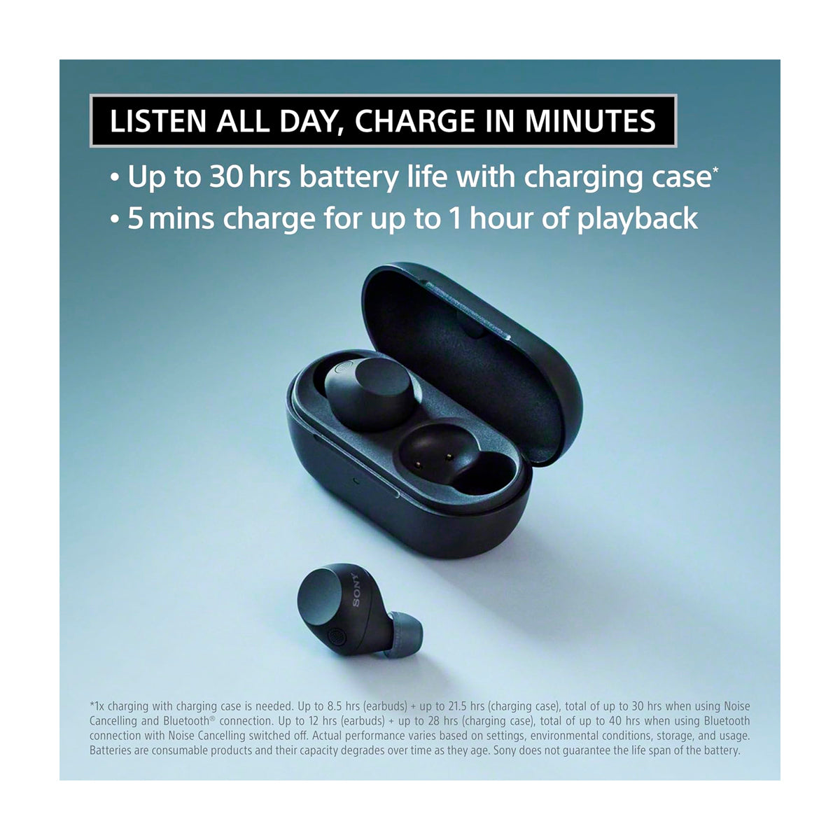 Sony WF-C710N True Wireless Audífonos Inalámbricos Bluetooth | Noise Cancelling | Negro