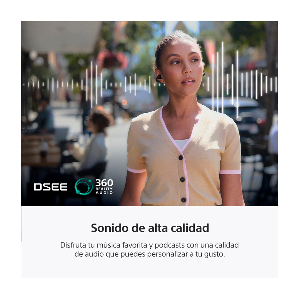 Sony WF-LC900 LinkBuds Clip True Wireless Audífonos Inalámbricos Bluetooth | Negro