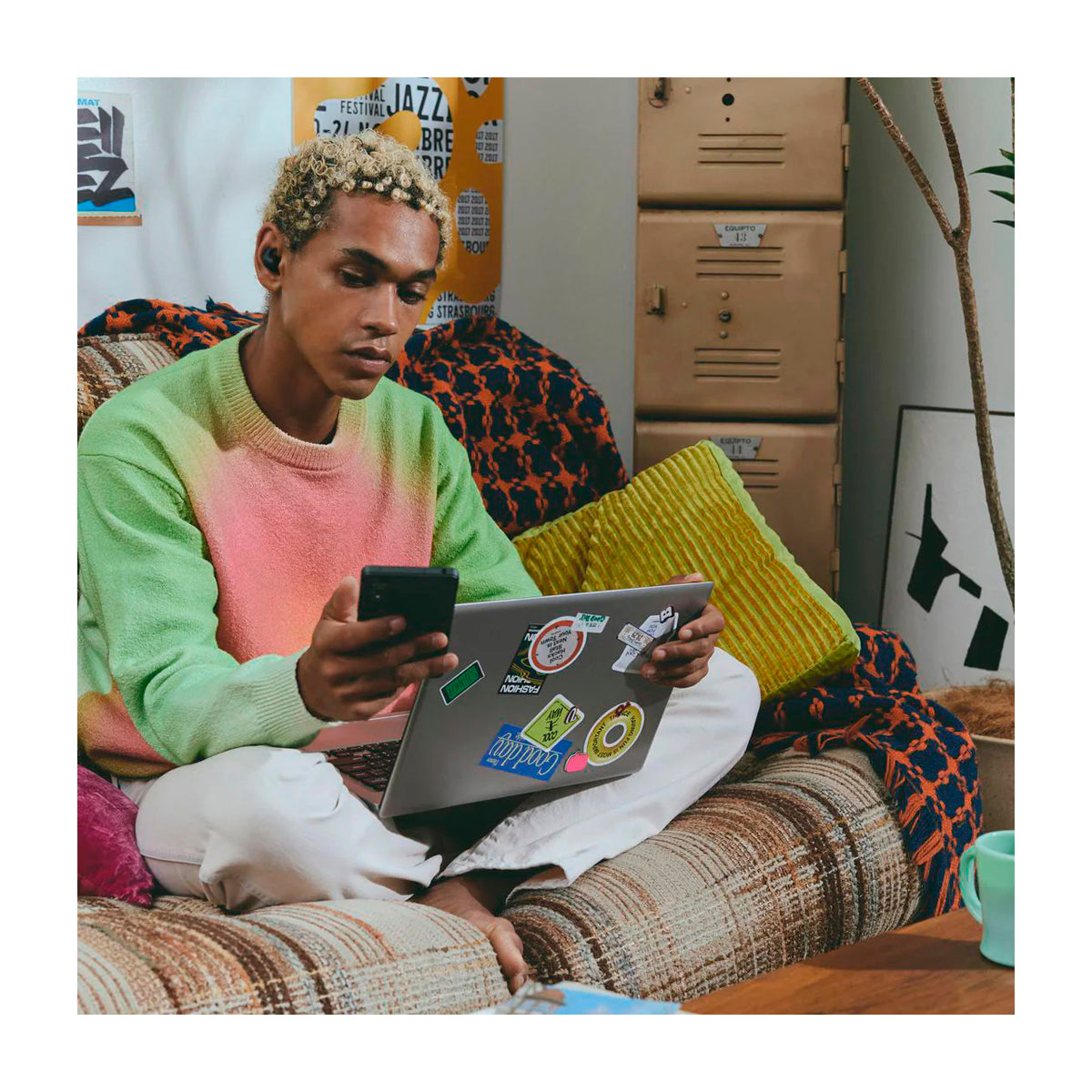 Sony WF-LS910N LinkBuds Fit True Wireless Audífonos Inalámbricos Bluetooth | Noise Cancelling | Negro