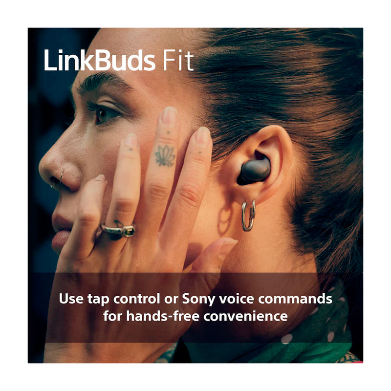 Sony WF-LS910N LinkBuds Fit True Wireless Audífonos Inalámbricos Bluetooth | Noise Cancelling | Negro