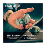 Sony WF-LS910N LinkBuds Fit True Wireless Audífonos Inalámbricos Bluetooth | Noise Cancelling | Negro