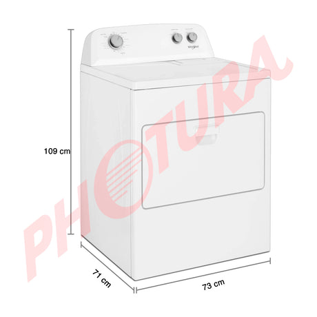 Whirlpool Secadora a Gas de Carga Frontal | Auto Dry | 12 Ciclos | Antiarrugas | 21kg