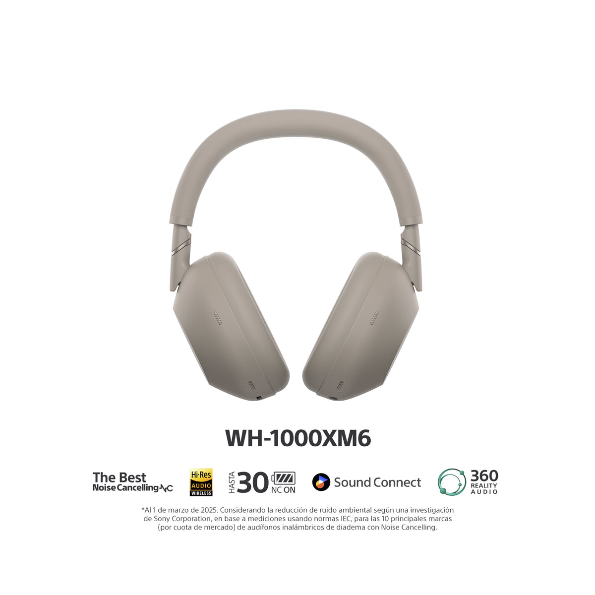 Sony WH-1000XM6 Audífonos Inalámbricos Bluetooth Over-Ear | Noise Cancelling | Arena