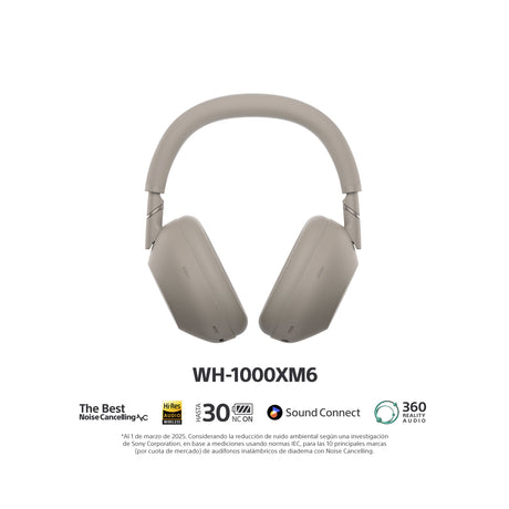 Sony WH-1000XM6 Audífonos Inalámbricos Bluetooth Over-Ear | Noise Cancelling | Arena