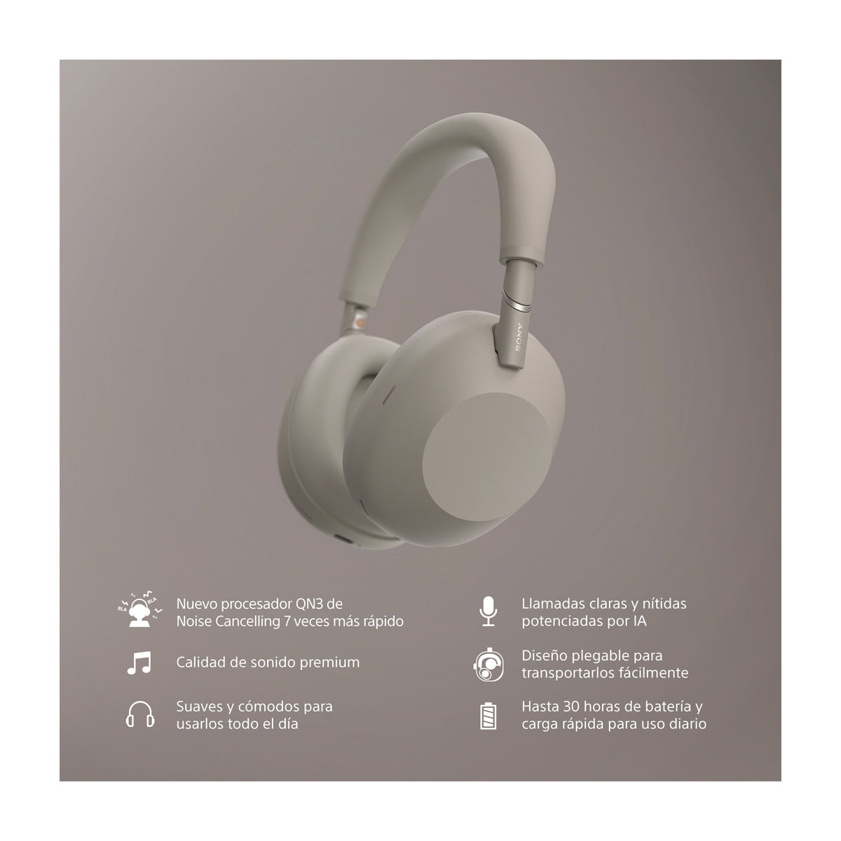 Sony WH-1000XM6 Audífonos Inalámbricos Bluetooth Over-Ear | Noise Cancelling | Arena