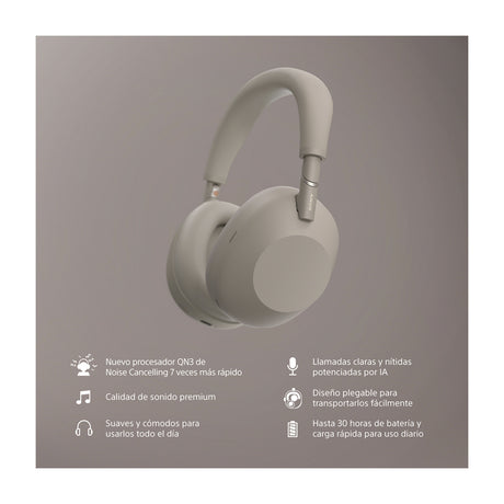 Sony WH-1000XM6 Audífonos Inalámbricos Bluetooth Over-Ear | Noise Cancelling | Arena