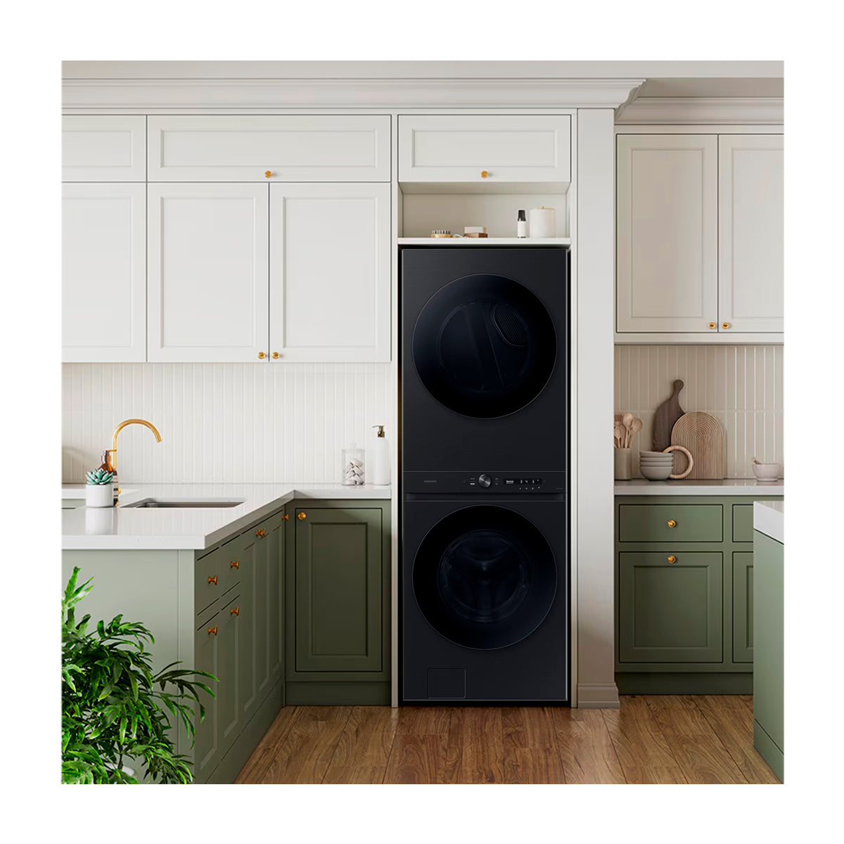 Samsung BESPOKE Centro de Lavado Eléctrico Digital Inverter de Carga Frontal | AI OptiWash | AI Optimal Dry | VRT Plus | 22kg | Brushed Black