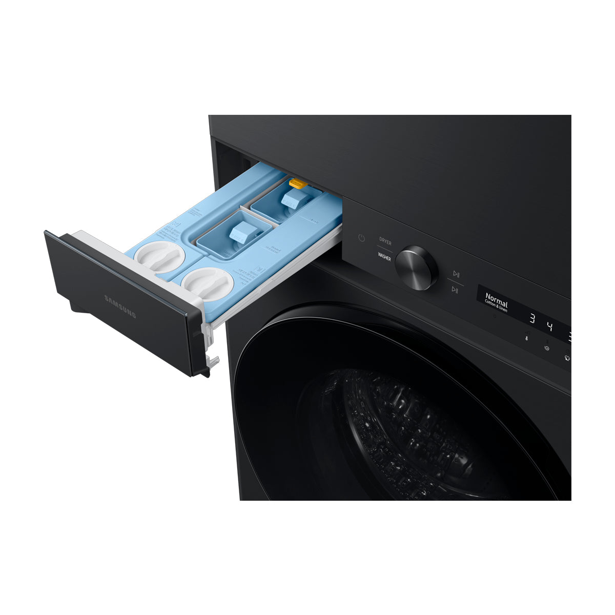 Samsung BESPOKE Centro de Lavado a gas Digital Inverter de Carga Frontal | AI OptiWash | AI Optimal Dry | VRT Plus | 22kg | Brushed Black