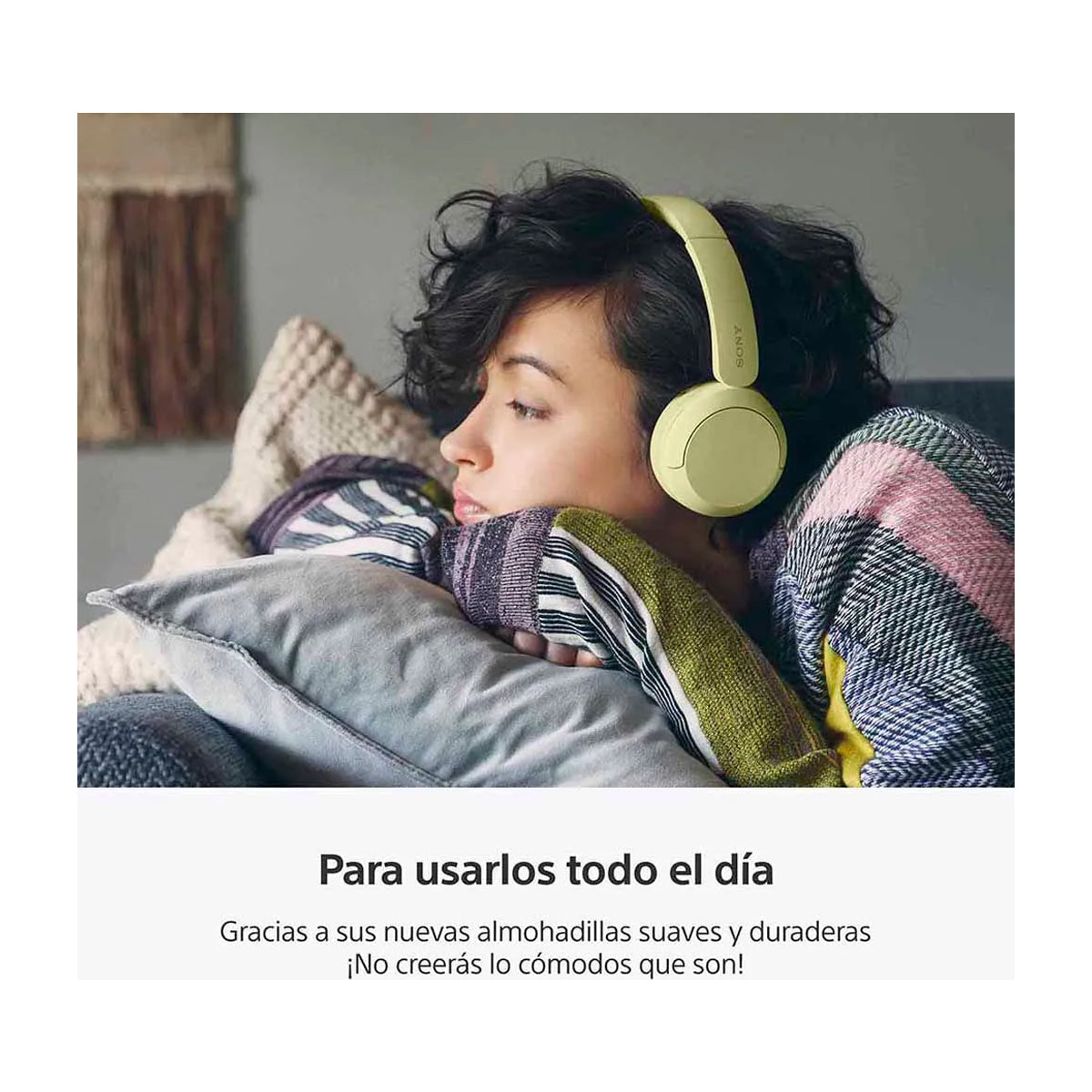 Sony WH-CH520 Audífonos Inalámbricos Bluetooth On-Ear | Amarillo