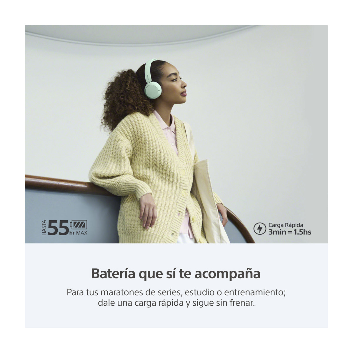 Sony WH-CH530 Audífonos Inalámbricos Bluetooth On-Ear | Verde