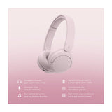 Sony WH-CH530 Audífonos Inalámbricos Bluetooth On-Ear | Rosa