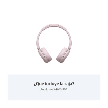 Sony WH-CH530 Audífonos Inalámbricos Bluetooth On-Ear | Rosa