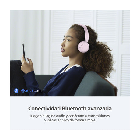 Sony WH-CH530 Audífonos Inalámbricos Bluetooth On-Ear | Rosa