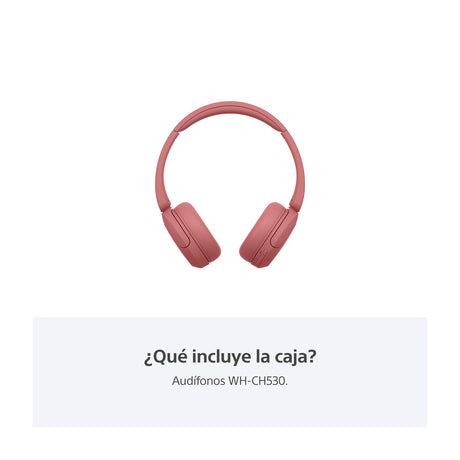 Sony WH-CH530 Audífonos Inalámbricos Bluetooth On-Ear | Coral