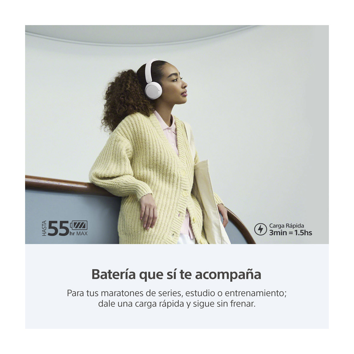Sony WH-CH530 Audífonos Inalámbricos Bluetooth On-Ear | Blanco