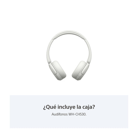 Sony WH-CH530 Audífonos Inalámbricos Bluetooth On-Ear | Blanco